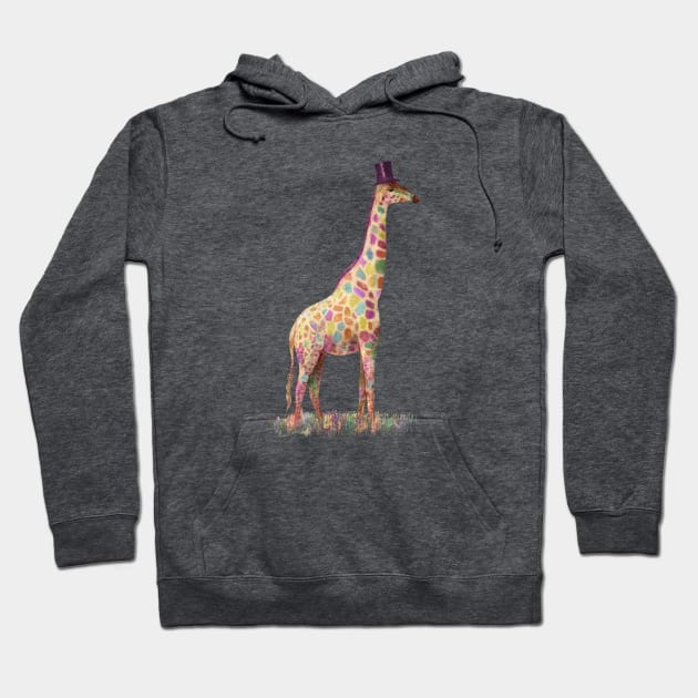 Fashionable Giraffe Hoodie by Terry Fan